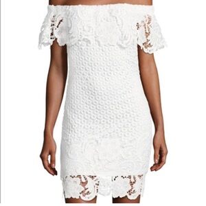 Romeo & Juliet Couture White Lace Mini Dress
